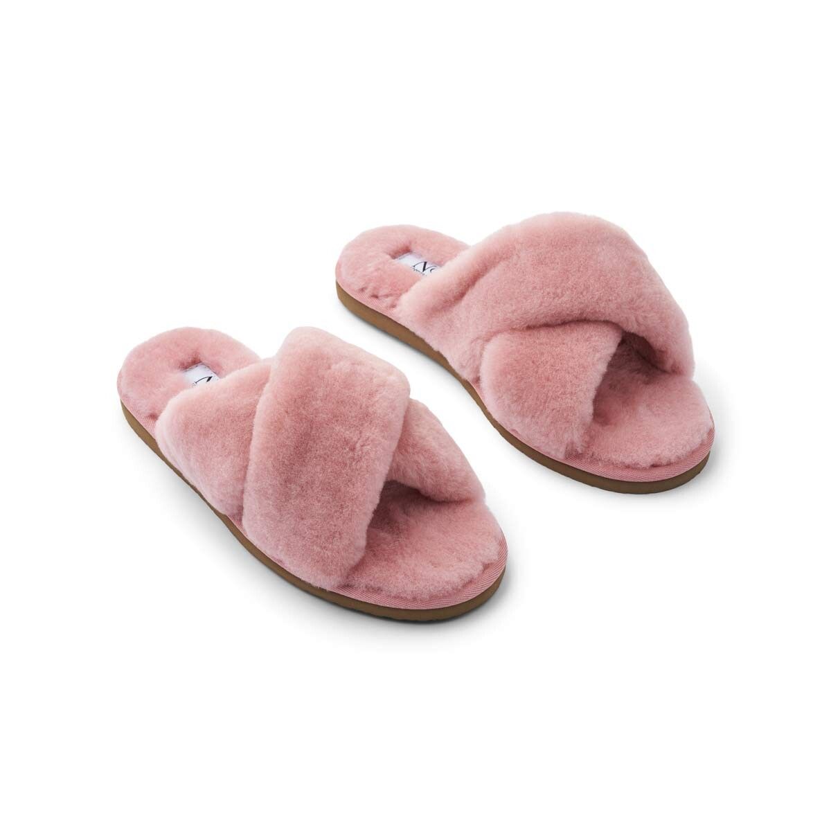Lammfell Cross Slippers | Neuseeland | Größe 35-42 Fellschuhe | Lammfellhaus.at