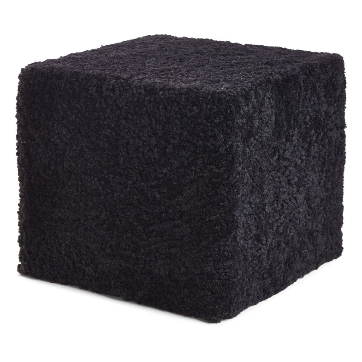 Lammfellpouf Premium | Kurzhaar | Neuseeland | 40x40x35 cm Poufs | Lammfellhaus.at