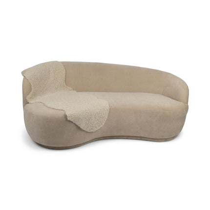 Doppeltes Lammfell | Kurzhaar | Neuseeland | 160x60 cm Mondlicht