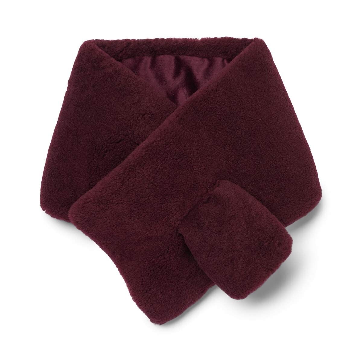 Monta Schal | Lammwolle Bordeaux