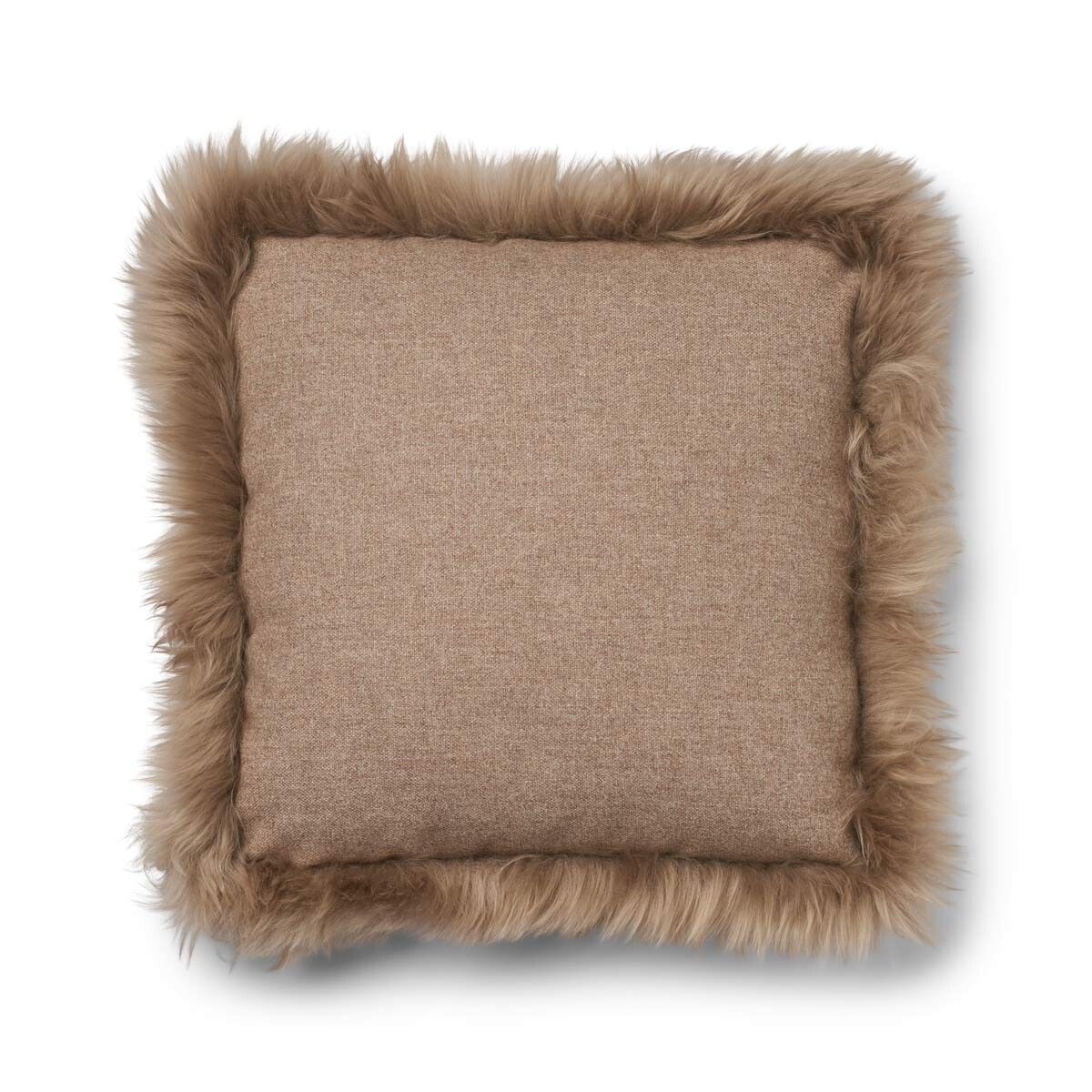 Wollkissen | 100% Wolle | Fellborte | 52x52 cm | 34x52 cm Fellkissen | Lammfellhaus.at