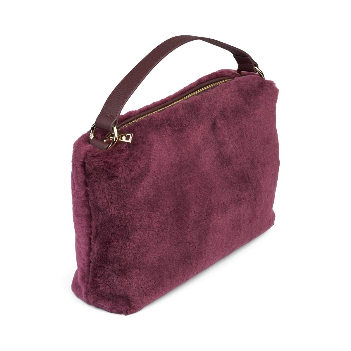 Olivia Maxi Tasche | Neuseeland Lammwolle Taschen | Lammfellhaus.at