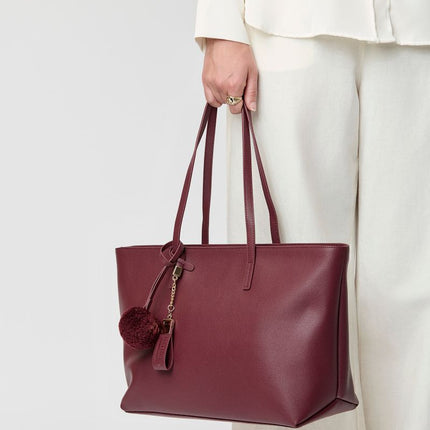 Audrey Shopper | Lammleder Bordeaux