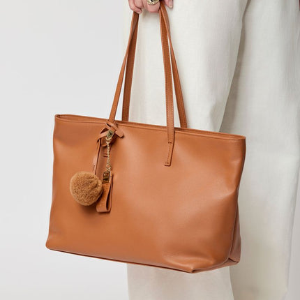 Audrey Shopper | Lammleder Lederbraun