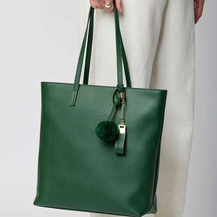 Juliana Shopper | Lammleder Antikgrün