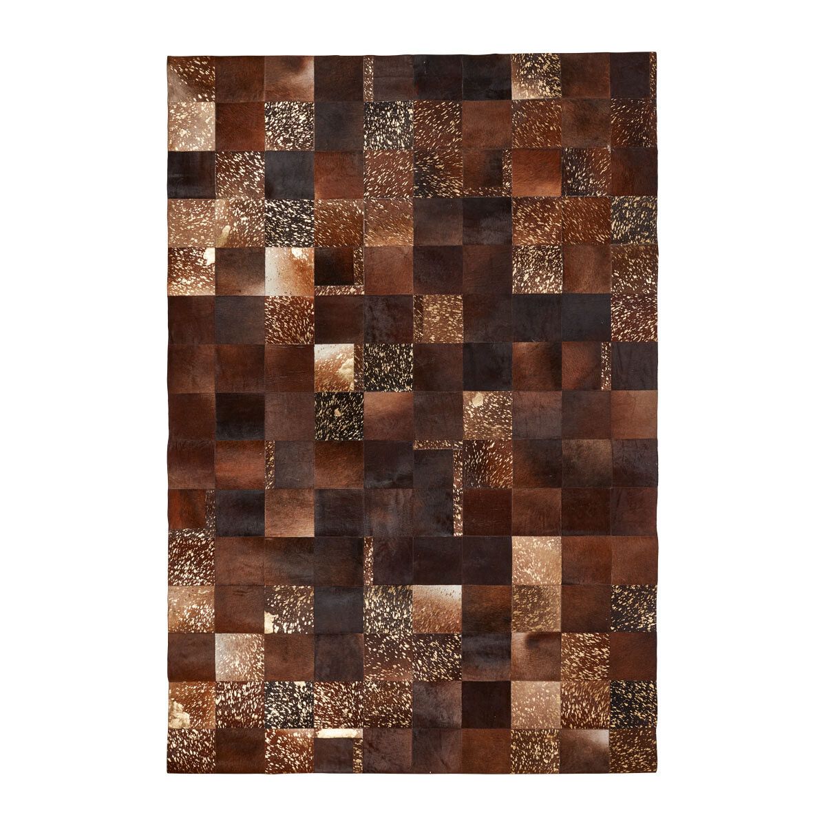 Kuhfell Designerteppich | Lissabon Braun