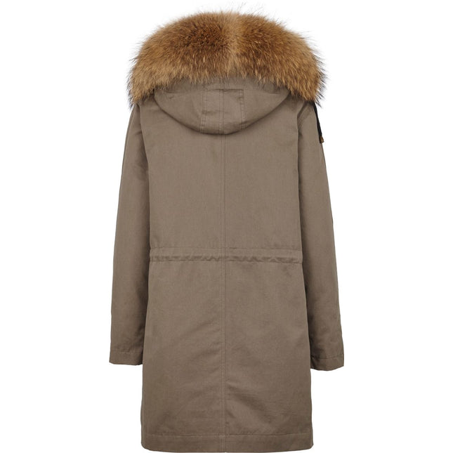 Charlie Mantel | Kaninchen, Waschbär Taupe/Naturbraun