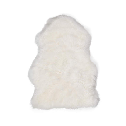Merino Lammfell | Langhaar | Neuseeland | Mini | 65x45 cm Weiß