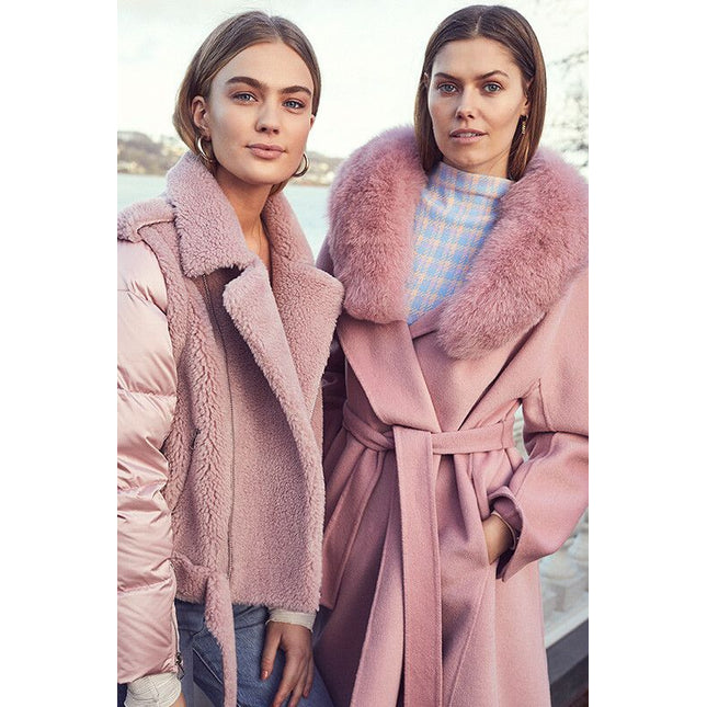 Valerie Mantel | Fuchs, Wolle Rosa