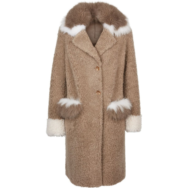 Zoey Mantel | Lammfell, Fuchs