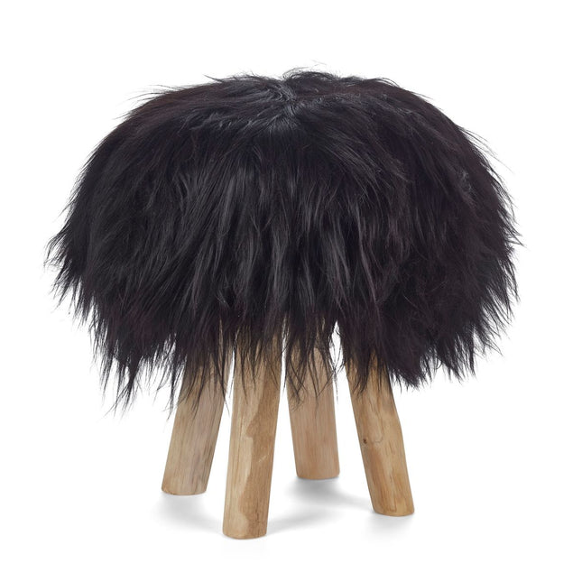 Lammfell Hockerbezug | Island | 35x17 cm	