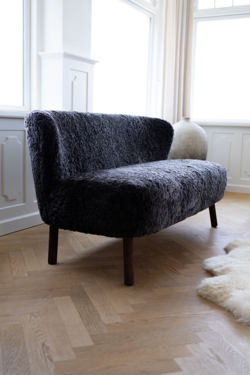 Emanuel 3-Sitzer Sofa | Dreisitzer | Design Möbel Schwarz