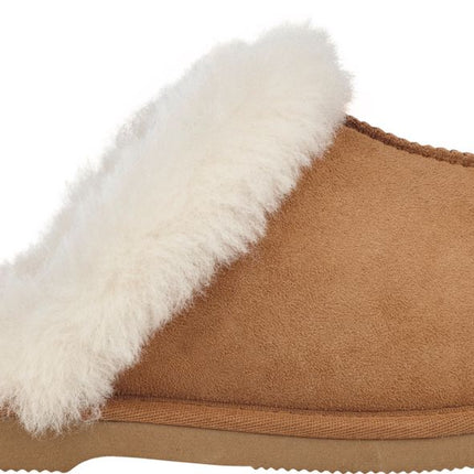 Nordic Curly Slippers | Lammfell Kastanie