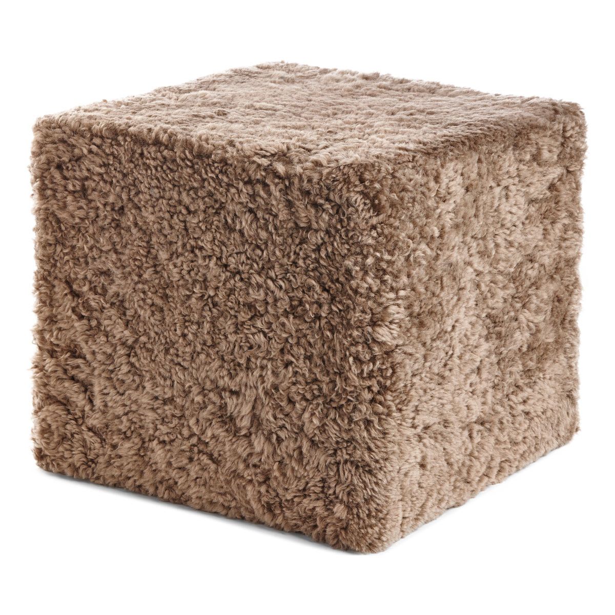 Lammfellpouf Premium | Kurzhaar | Neuseeland | 40x40x35 cm Poufs | Lammfellhaus.at