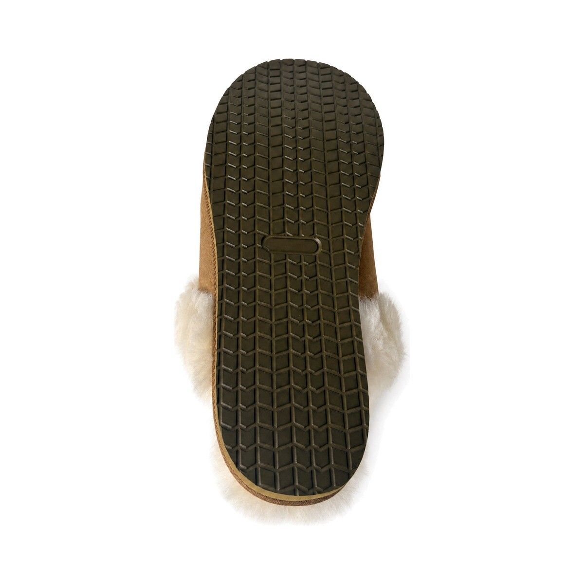 Nordic Curly Slippers | Lammfell Kastanie
