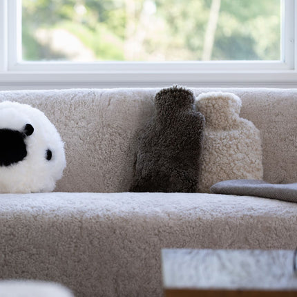 Wärmflasche Premium | Kurzhaar | Neuseeland | 37x27 cm Anthrazit