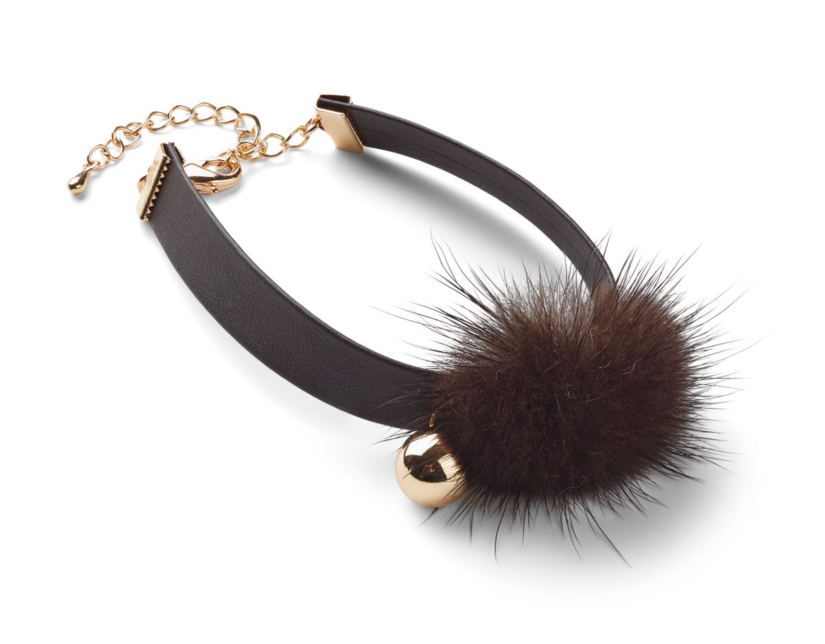 Nicki Armband | Nerz, Leder Modeaccessoire | Lammfellhaus.at