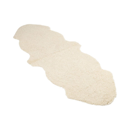 Doppeltes Lammfell | Kurzhaar | Neuseeland | 160x60 cm Mondlicht