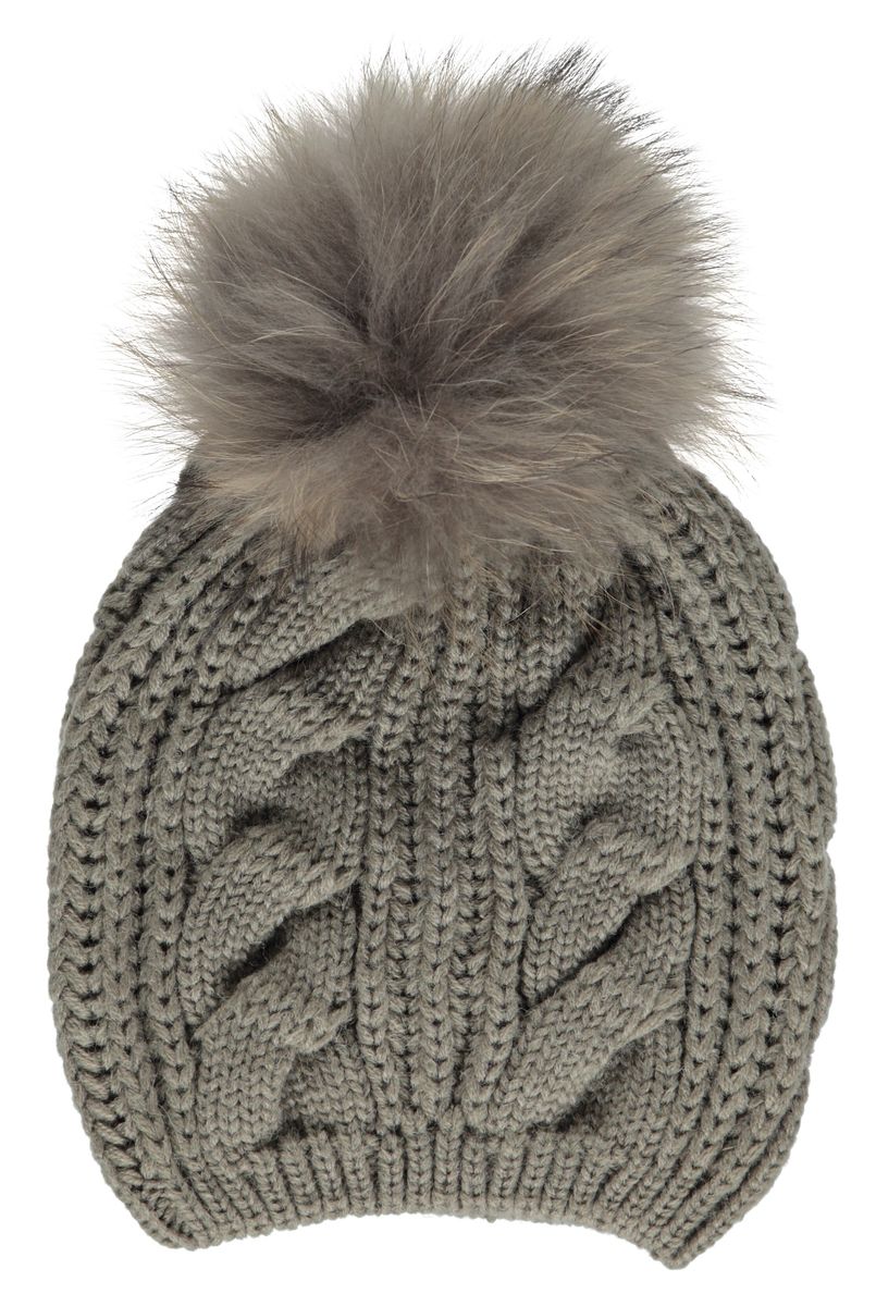 Stine Mütze | Wolle, Waschbär Modeaccessoire | Lammfellhaus.at