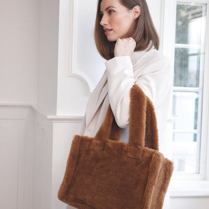 Mini Glory Shopper | Neuseeland | Lammwolle Teddybraun