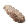 Merino Doppeltes Lammfell | Langhaar | Neuseeland | 170x60 cm Taupe