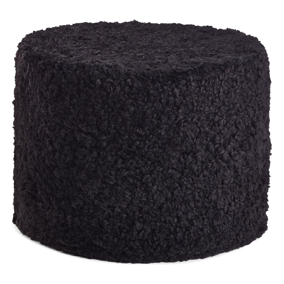 Lammfellpouf Premium | Kurzhaar | Neuseeland | D41x31 cm Poufs | Lammfellhaus.at