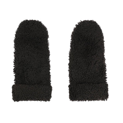Iris Fäustlinge | Merino Lammfell Dunkelbraun