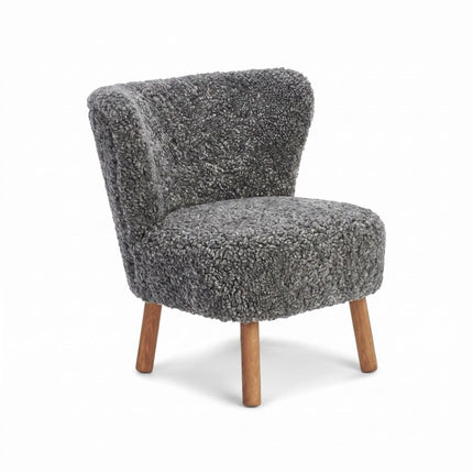 Emily Loungestuhl | Kurzhaar | Design Möbel Grafit
