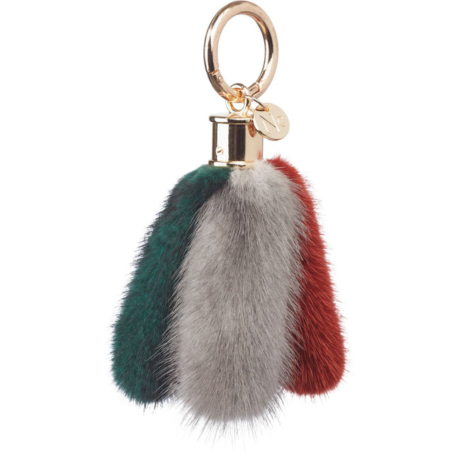 Isabella Schlüsselanhänger | Nerz | Drei Anhänger