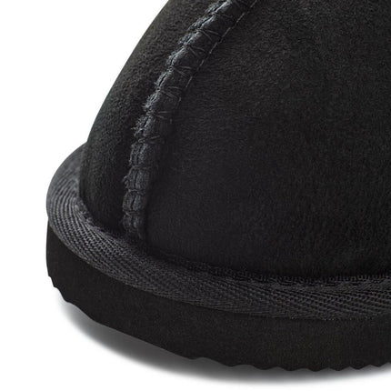 Nordic Curly Slippers | Lammfell Schwarz