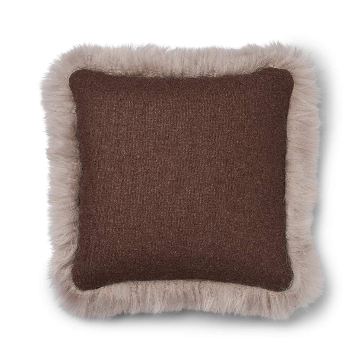 Wollkissen | 100% Wolle | Fellborte | 52x52 cm | 34x52 cm Fellkissen | Lammfellhaus.at
