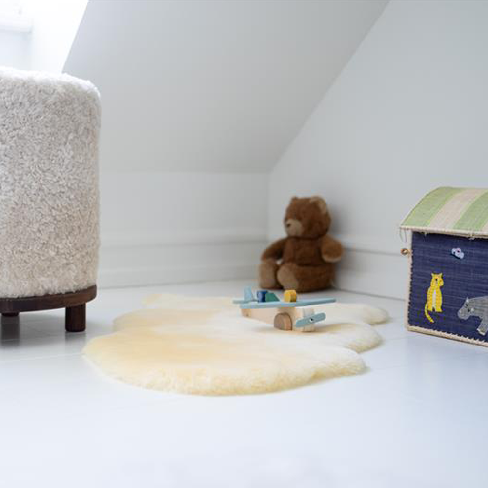 Baby Lammfell | Kurzhaar | Neuseeland | 95 cm Creme