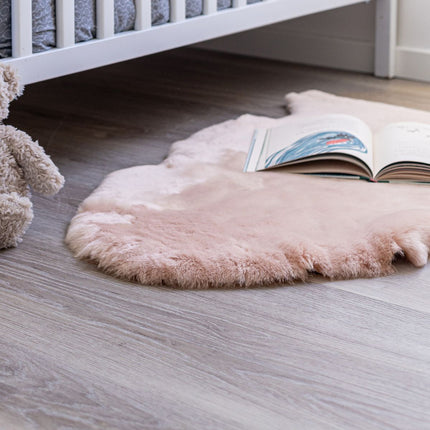 Baby Lammfell | Kurzhaar | Neuseeland | 95 cm Hellrosa