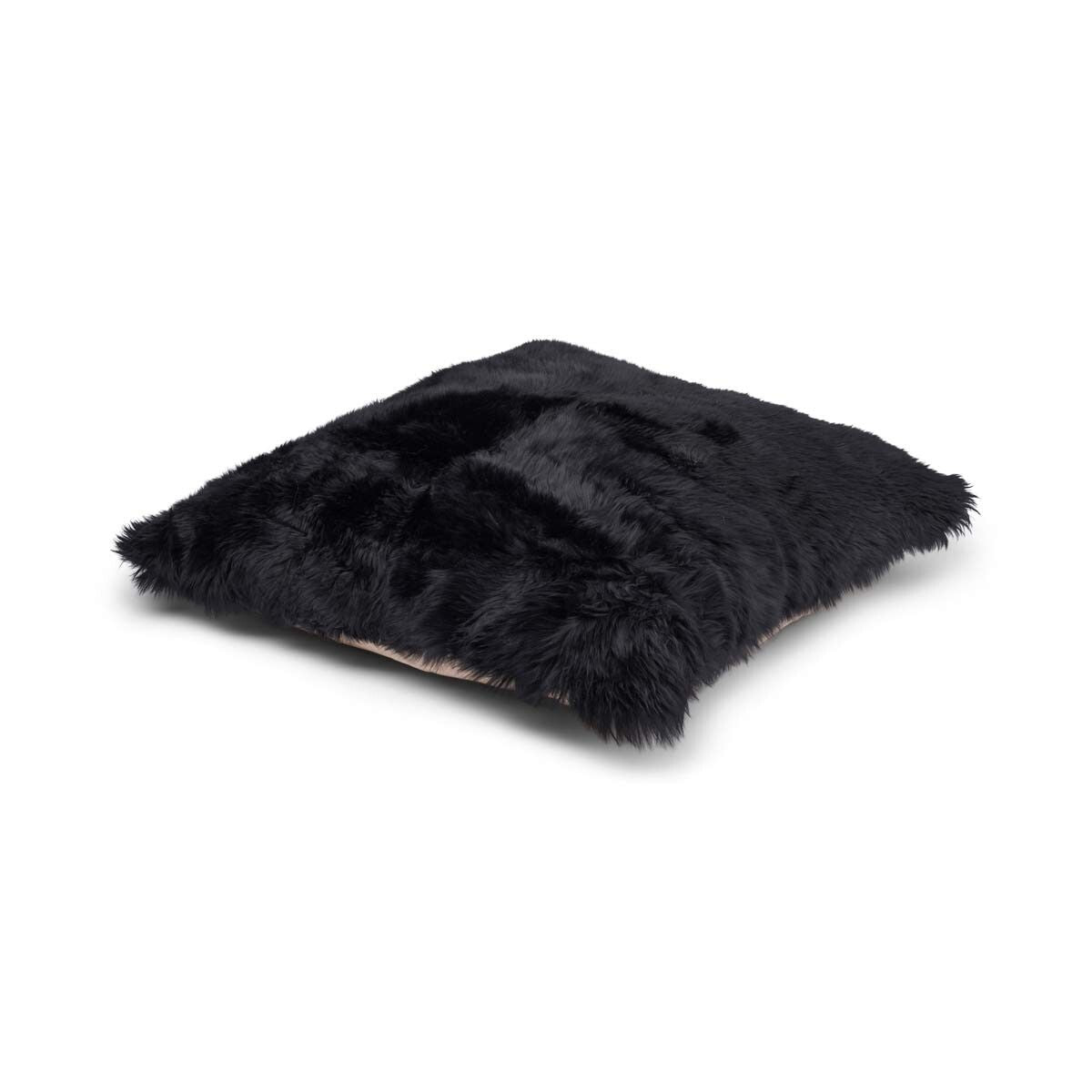 Lammfell Sitzsack | Langhaar | Neuseeland | Einseitig | 90x90 cm Fellkissen | Lammfellhaus.at