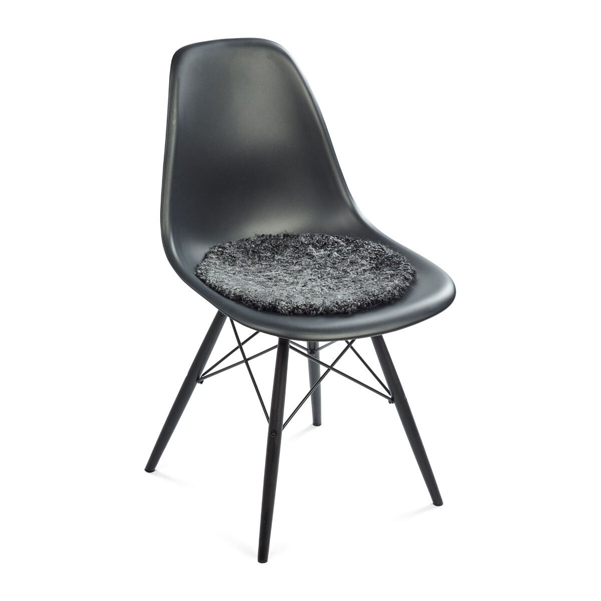 Lammfell Stuhlkissen Premium | Kurzhaar | Neuseeland | D38 cm Sitzkissen | Lammfellhaus.at