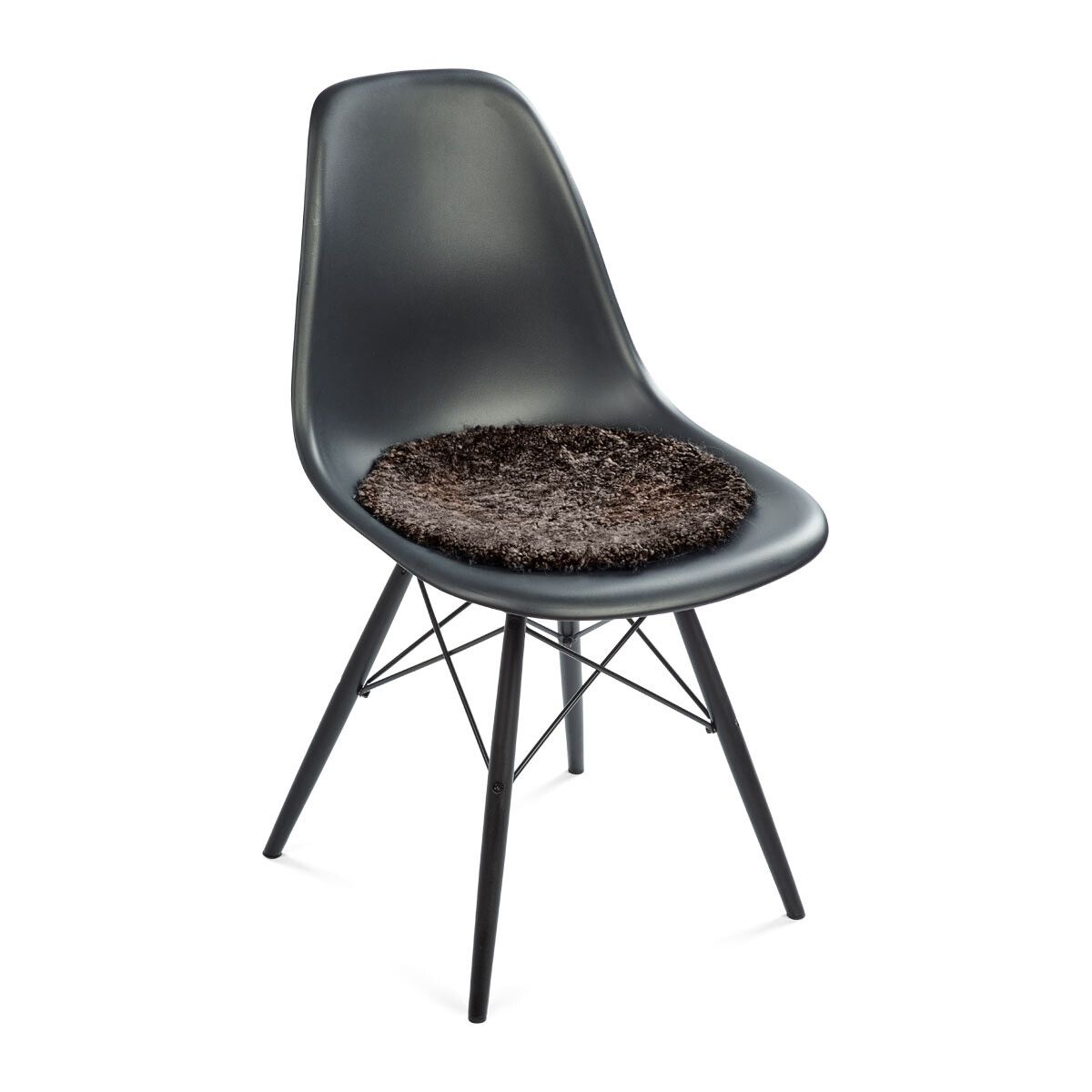 Lammfell Stuhlkissen Premium | Kurzhaar | Neuseeland | D38 cm Sitzkissen | Lammfellhaus.at