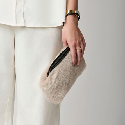 Nelly Clutch | Neuseeland | Lammwolle Beige