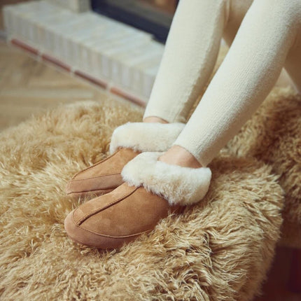 Soft Sole Slipper | Lammwolle, Wildleder Schwarz