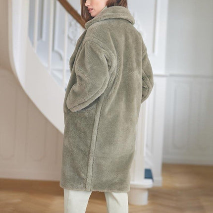 Donna Mantel | Lammwolle Minze