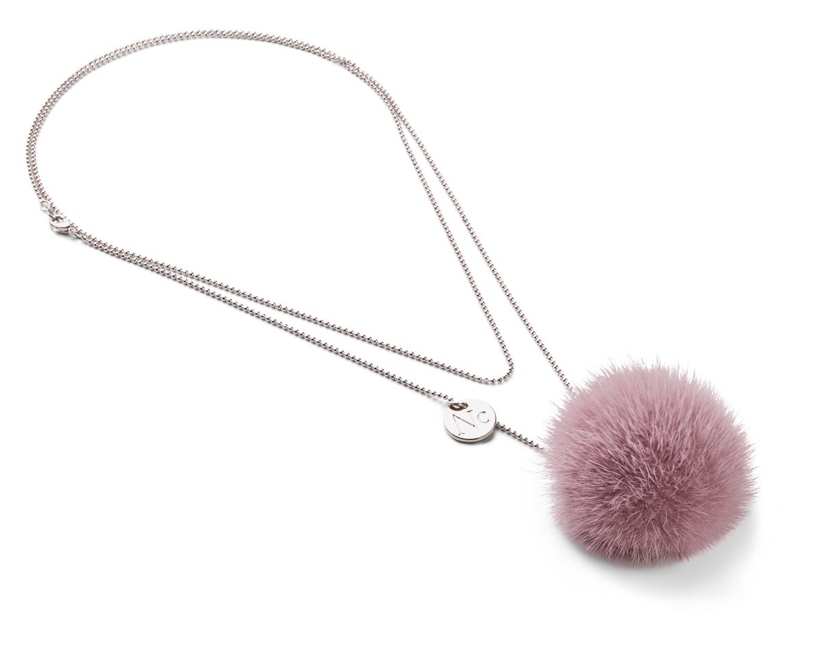 Halskette m. Pompon | Nerz Modeaccessoire | Lammfellhaus.at