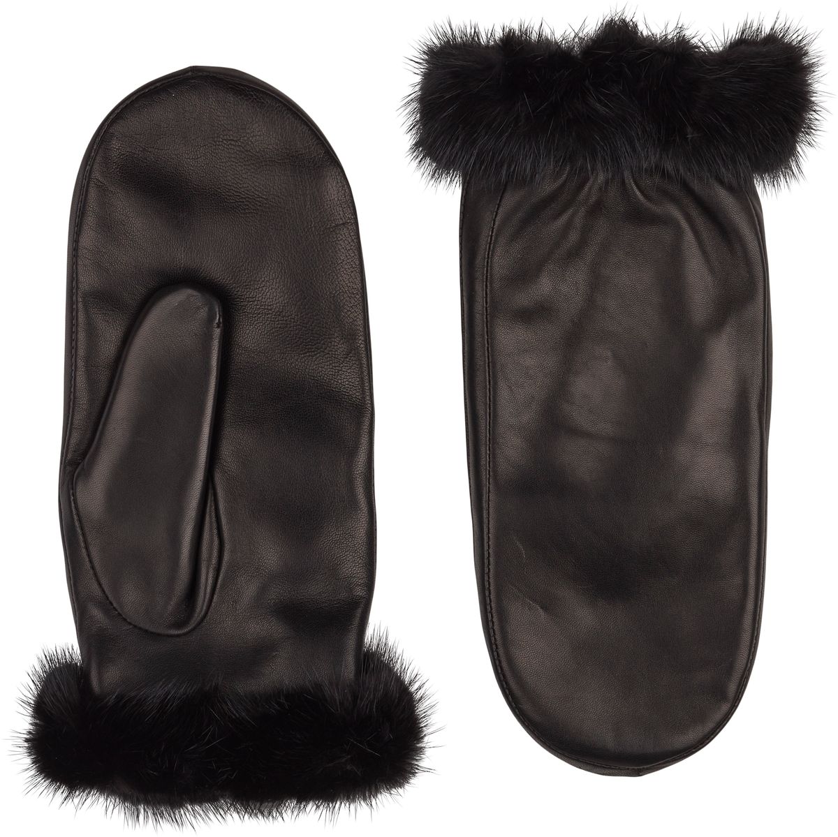 Kamella | Lederfäustlinge | Nerzfell | Für Damen Modeaccessoire | Lammfellhaus.at