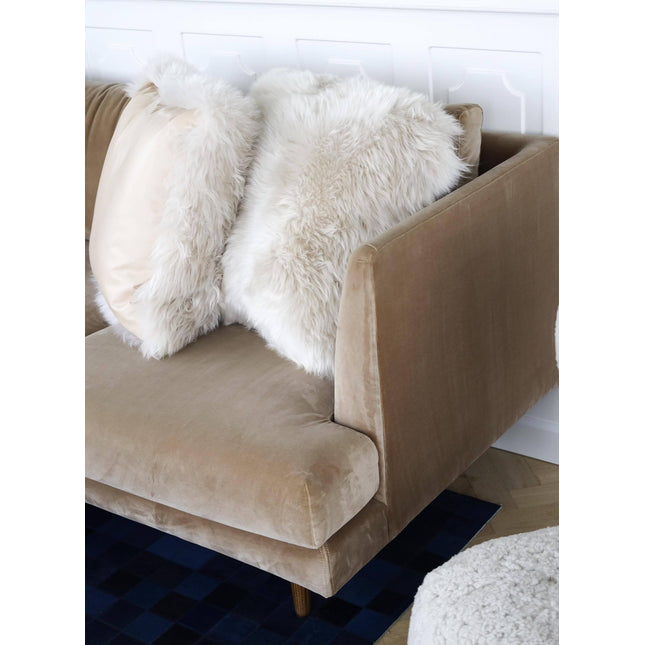 Cushions - Lammfellkissen | Neuseeland | Lederrückseite | 50x50 Cm
